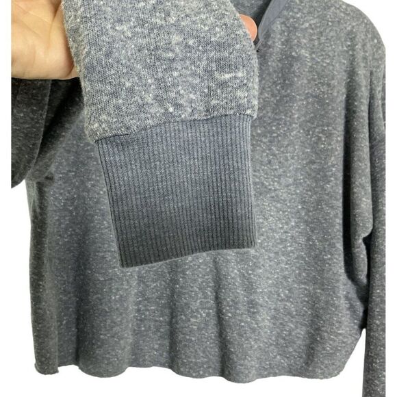 Urban Outfitters | Out From Under Cropped Blue/Gray Henley Top, size XS - Picture 4 of 11